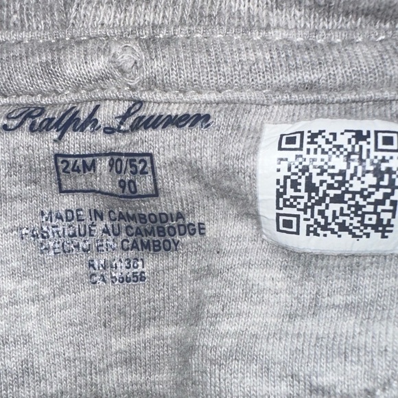 Ralph Lauren zip up hoodie. Size 24 months - Picture 3 of 4